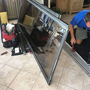 sliding glass door frame repair Mendota